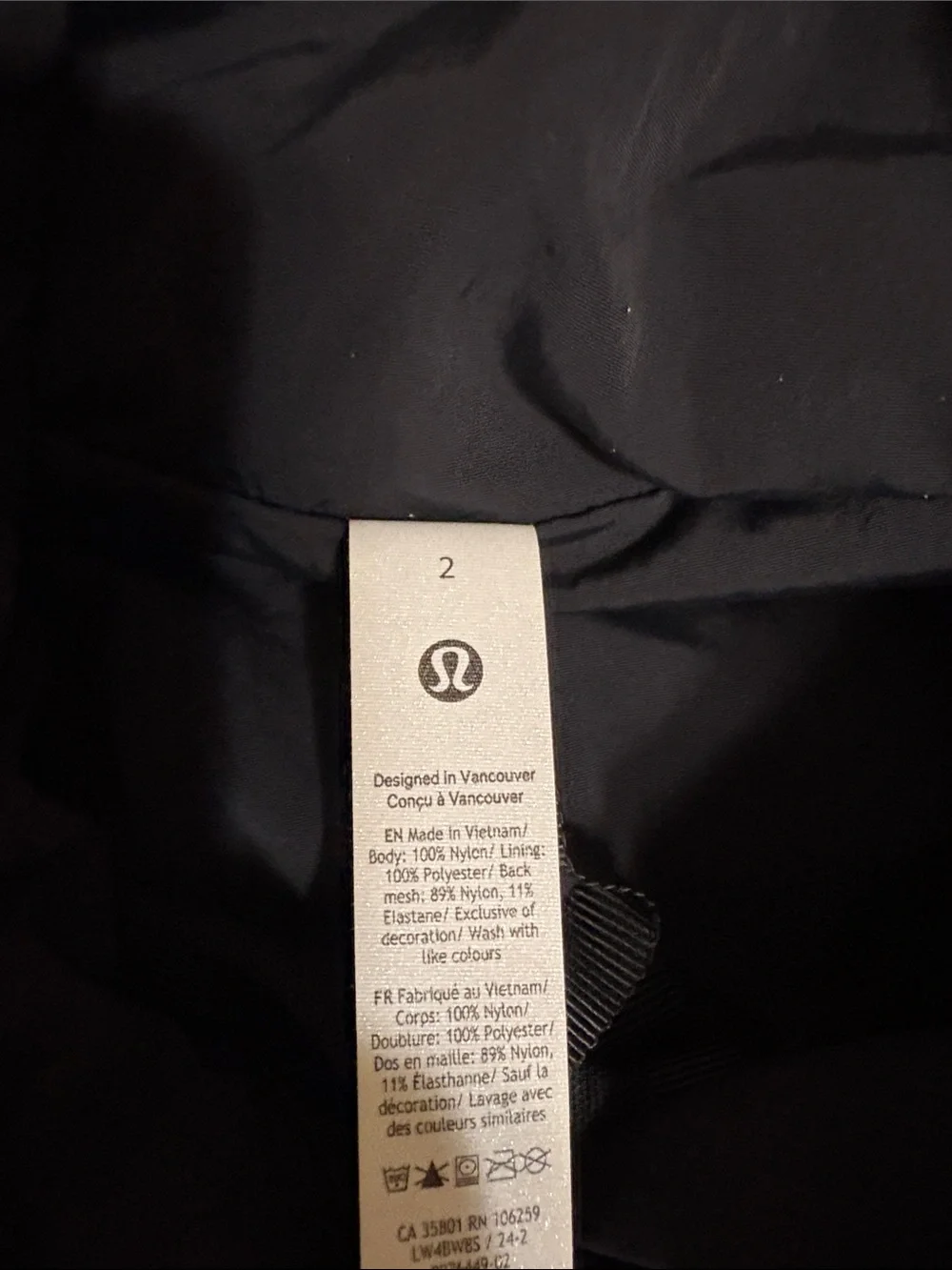 lululemon athletica Men's Black Hooded Windbreaker